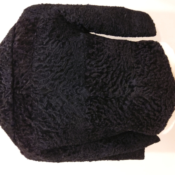 Genuine Persian Lamb Cropped 3/4 Sleeve Jacket- Sz. Med - Picture 7 of 14